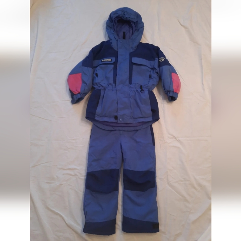 VTG COLUMBIA TECTONITE youth 2 Piece Insulated Snow Suit Size Youth 4/5